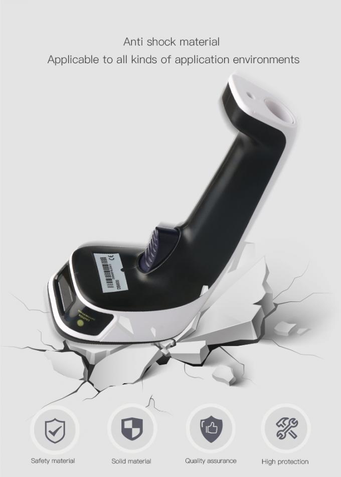 Draadloze Handbediende de Streepjescodescanner Bluetooth 2.4G 3 van 1D in 1 1600mAh-Batterijcapaciteit