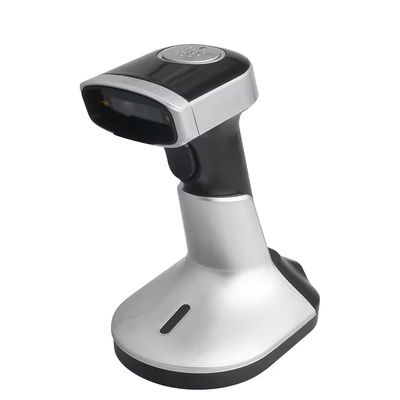 Handheld barcode scanner 1D Qr code met oplaadstandaard USB draadloze Bluetooth barcode reader