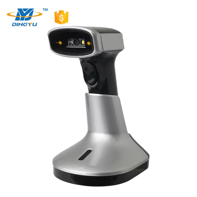 Draadloze Bluetooth barcode scanner voor mobiele apparaten 2D QR code reader met oplaadstation