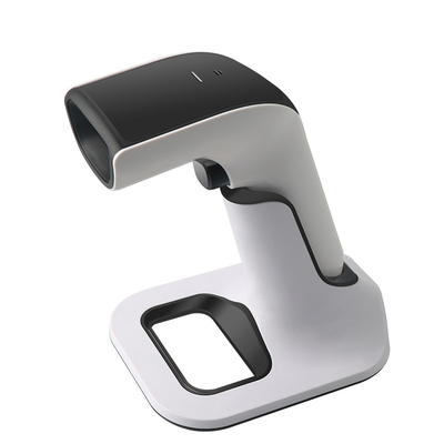 2D QR barcode reader Bluetooth draadloze 2.4G barcode scanner met oplaadstandaard 2200mAh batterij