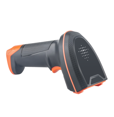 Nieuwe QR-draadloze handheld barcode scanner met standaard voor supermarkt