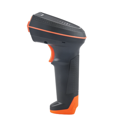 Nieuwe QR-draadloze handheld barcode scanner met standaard voor supermarkt