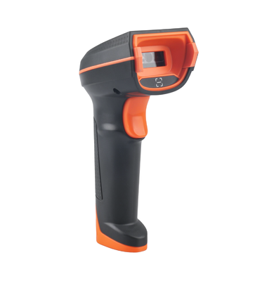 Nieuwe QR-draadloze handheld barcode scanner met standaard voor supermarkt