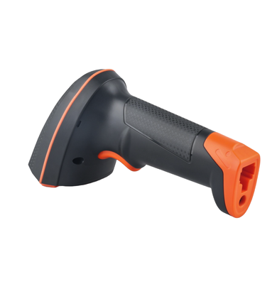 Nieuwe QR-draadloze handheld barcode scanner met standaard voor supermarkt