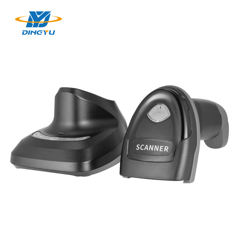 Hoge snelheid draadloze handheld barcode scanner met oplaadbed 3 in één verbinding